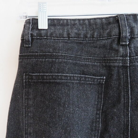 PLAYBOY Y2K Black Wide Leg High Rise Baggy Carpenter Jeans - Size 3 / 28 Waist - Picture 12 of 16